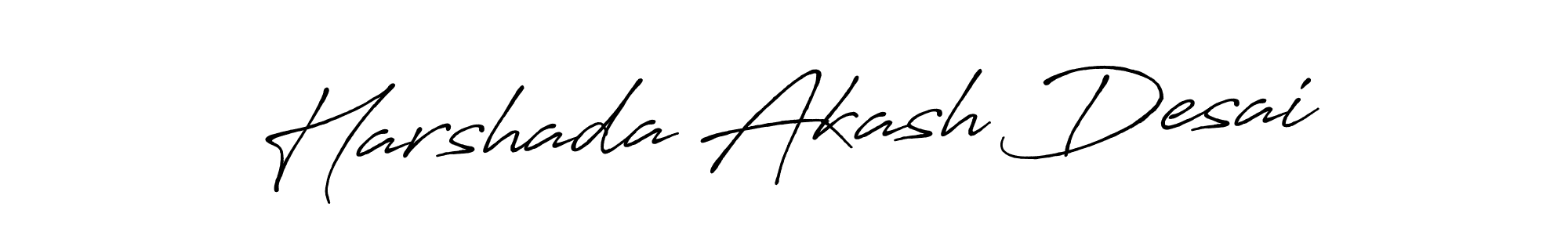 How to Draw Harshada Akash Desai signature style? Antro_Vectra_Bolder is a latest design signature styles for name Harshada Akash Desai. Harshada Akash Desai signature style 7 images and pictures png