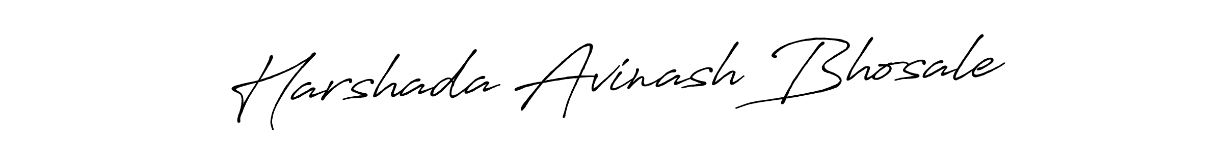 Also we have Harshada Avinash Bhosale name is the best signature style. Create professional handwritten signature collection using Antro_Vectra_Bolder autograph style. Harshada Avinash Bhosale signature style 7 images and pictures png
