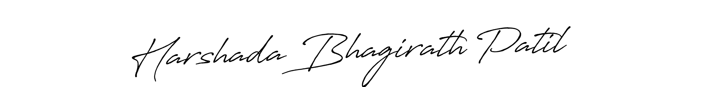 Also we have Harshada Bhagirath Patil name is the best signature style. Create professional handwritten signature collection using Antro_Vectra_Bolder autograph style. Harshada Bhagirath Patil signature style 7 images and pictures png