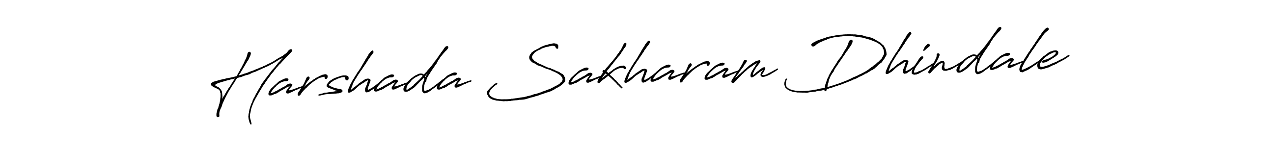 Make a beautiful signature design for name Harshada Sakharam Dhindale. With this signature (Antro_Vectra_Bolder) style, you can create a handwritten signature for free. Harshada Sakharam Dhindale signature style 7 images and pictures png