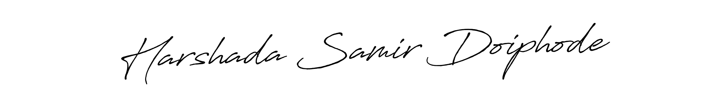 How to Draw Harshada Samir Doiphode signature style? Antro_Vectra_Bolder is a latest design signature styles for name Harshada Samir Doiphode. Harshada Samir Doiphode signature style 7 images and pictures png