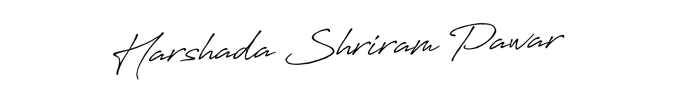 How to make Harshada Shriram Pawar signature? Antro_Vectra_Bolder is a professional autograph style. Create handwritten signature for Harshada Shriram Pawar name. Harshada Shriram Pawar signature style 7 images and pictures png