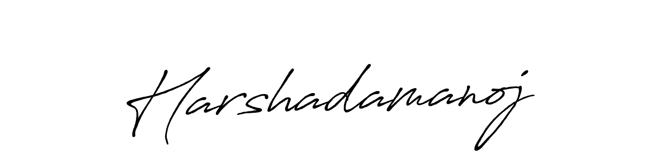 It looks lik you need a new signature style for name Harshadamanoj. Design unique handwritten (Antro_Vectra_Bolder) signature with our free signature maker in just a few clicks. Harshadamanoj signature style 7 images and pictures png