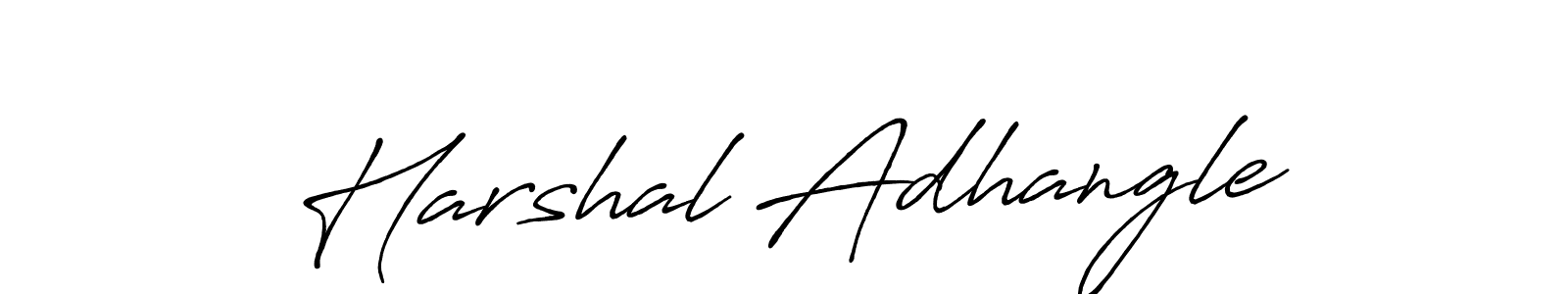 Antro_Vectra_Bolder is a professional signature style that is perfect for those who want to add a touch of class to their signature. It is also a great choice for those who want to make their signature more unique. Get Harshal Adhangle name to fancy signature for free. Harshal Adhangle signature style 7 images and pictures png