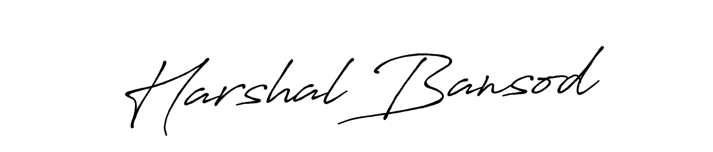 Make a beautiful signature design for name Harshal Bansod. Use this online signature maker to create a handwritten signature for free. Harshal Bansod signature style 7 images and pictures png