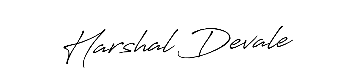 Design your own signature with our free online signature maker. With this signature software, you can create a handwritten (Antro_Vectra_Bolder) signature for name Harshal Devale. Harshal Devale signature style 7 images and pictures png