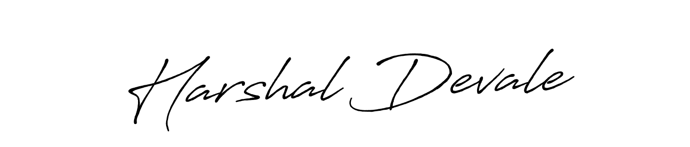 Design your own signature with our free online signature maker. With this signature software, you can create a handwritten (Antro_Vectra_Bolder) signature for name Harshal Devale. Harshal Devale signature style 7 images and pictures png