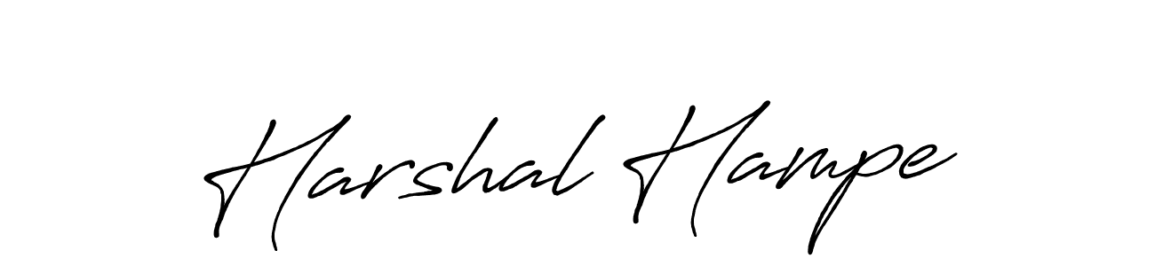 The best way (Antro_Vectra_Bolder) to make a short signature is to pick only two or three words in your name. The name Harshal Hampe include a total of six letters. For converting this name. Harshal Hampe signature style 7 images and pictures png