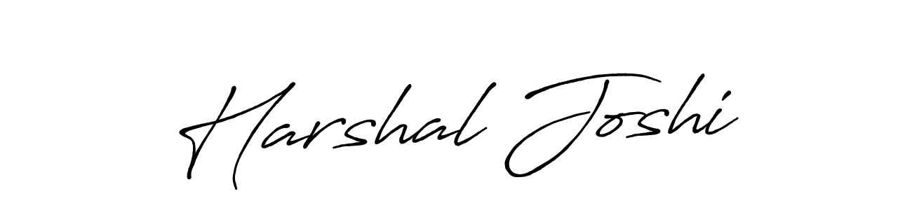 Design your own signature with our free online signature maker. With this signature software, you can create a handwritten (Antro_Vectra_Bolder) signature for name Harshal Joshi. Harshal Joshi signature style 7 images and pictures png