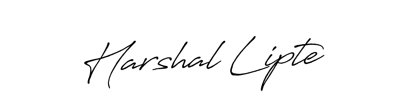It looks lik you need a new signature style for name Harshal Lipte. Design unique handwritten (Antro_Vectra_Bolder) signature with our free signature maker in just a few clicks. Harshal Lipte signature style 7 images and pictures png