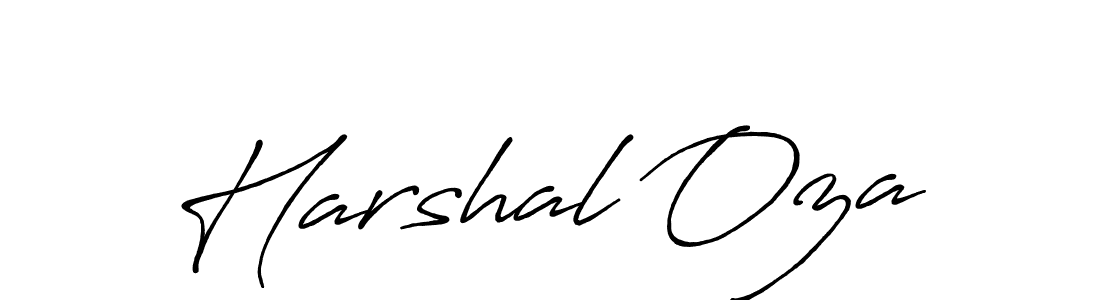 It looks lik you need a new signature style for name Harshal Oza. Design unique handwritten (Antro_Vectra_Bolder) signature with our free signature maker in just a few clicks. Harshal Oza signature style 7 images and pictures png