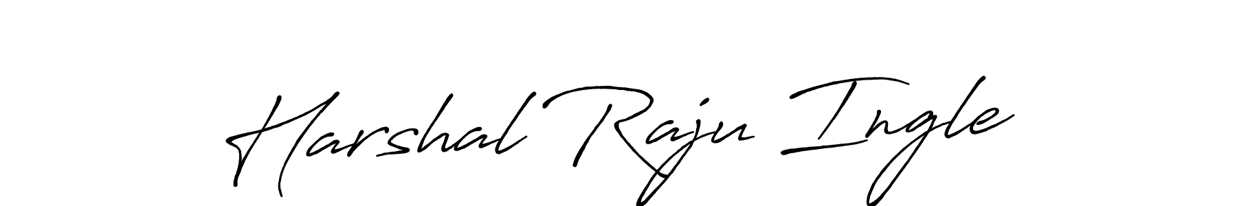 Also You can easily find your signature by using the search form. We will create Harshal Raju Ingle name handwritten signature images for you free of cost using Antro_Vectra_Bolder sign style. Harshal Raju Ingle signature style 7 images and pictures png