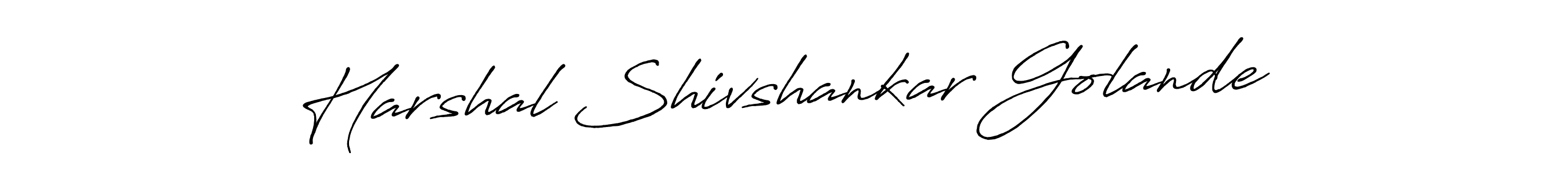 Make a short Harshal Shivshankar Golande signature style. Manage your documents anywhere anytime using Antro_Vectra_Bolder. Create and add eSignatures, submit forms, share and send files easily. Harshal Shivshankar Golande signature style 7 images and pictures png