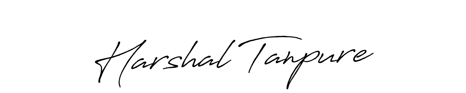 Design your own signature with our free online signature maker. With this signature software, you can create a handwritten (Antro_Vectra_Bolder) signature for name Harshal Tanpure. Harshal Tanpure signature style 7 images and pictures png