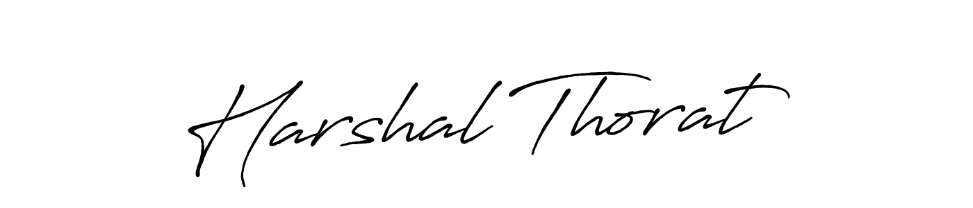 How to make Harshal Thorat signature? Antro_Vectra_Bolder is a professional autograph style. Create handwritten signature for Harshal Thorat name. Harshal Thorat signature style 7 images and pictures png