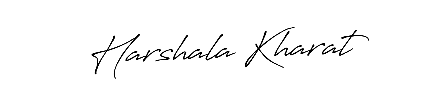 Harshala Kharat stylish signature style. Best Handwritten Sign (Antro_Vectra_Bolder) for my name. Handwritten Signature Collection Ideas for my name Harshala Kharat. Harshala Kharat signature style 7 images and pictures png