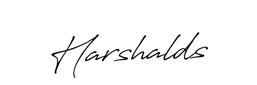 Use a signature maker to create a handwritten signature online. With this signature software, you can design (Antro_Vectra_Bolder) your own signature for name Harshalds. Harshalds signature style 7 images and pictures png