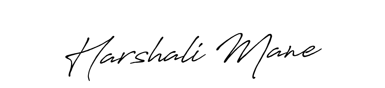 It looks lik you need a new signature style for name Harshali Mane. Design unique handwritten (Antro_Vectra_Bolder) signature with our free signature maker in just a few clicks. Harshali Mane signature style 7 images and pictures png