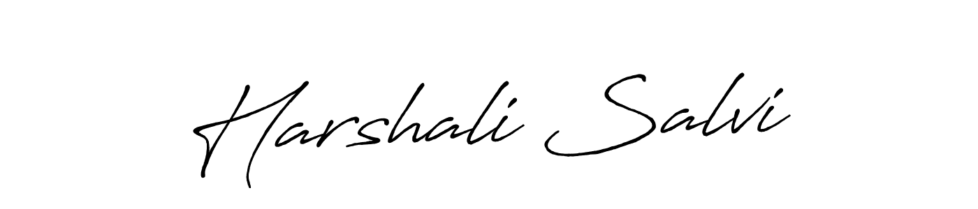 You should practise on your own different ways (Antro_Vectra_Bolder) to write your name (Harshali Salvi) in signature. don't let someone else do it for you. Harshali Salvi signature style 7 images and pictures png