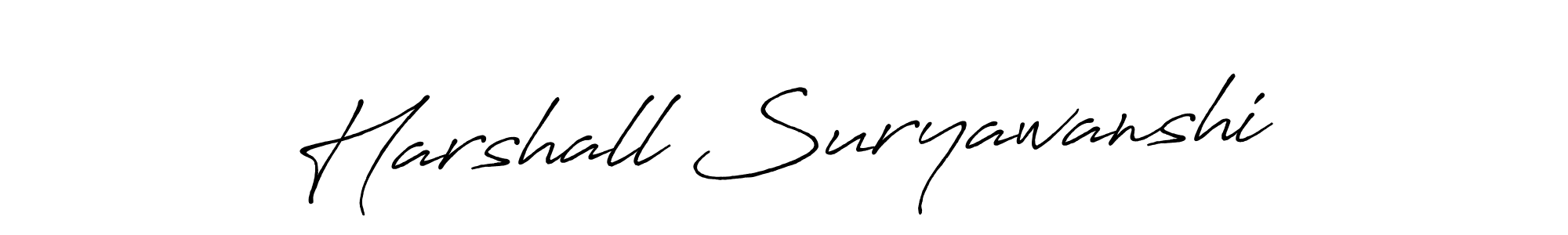 Harshall Suryawanshi stylish signature style. Best Handwritten Sign (Antro_Vectra_Bolder) for my name. Handwritten Signature Collection Ideas for my name Harshall Suryawanshi. Harshall Suryawanshi signature style 7 images and pictures png