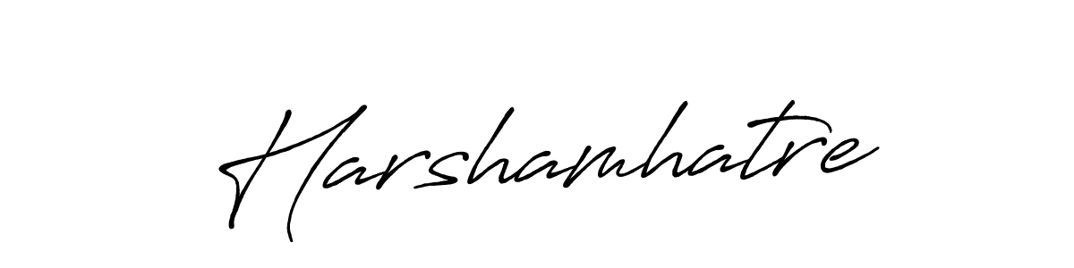 Harshamhatre stylish signature style. Best Handwritten Sign (Antro_Vectra_Bolder) for my name. Handwritten Signature Collection Ideas for my name Harshamhatre. Harshamhatre signature style 7 images and pictures png