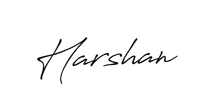 Also we have Harshan name is the best signature style. Create professional handwritten signature collection using Antro_Vectra_Bolder autograph style. Harshan signature style 7 images and pictures png