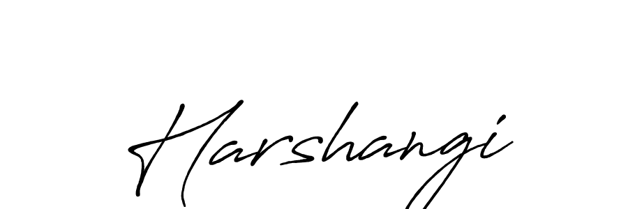 Design your own signature with our free online signature maker. With this signature software, you can create a handwritten (Antro_Vectra_Bolder) signature for name Harshangi. Harshangi signature style 7 images and pictures png