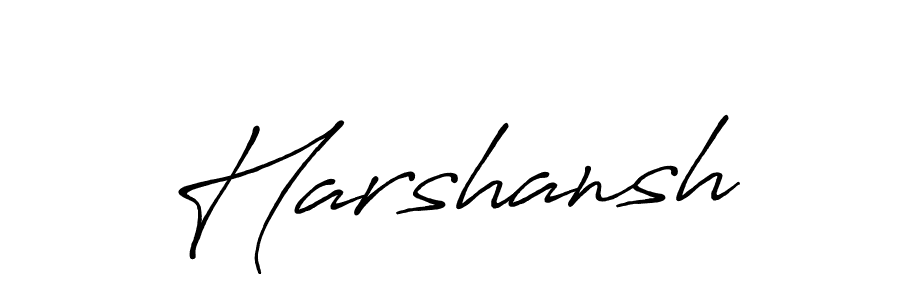 Similarly Antro_Vectra_Bolder is the best handwritten signature design. Signature creator online .You can use it as an online autograph creator for name Harshansh. Harshansh signature style 7 images and pictures png