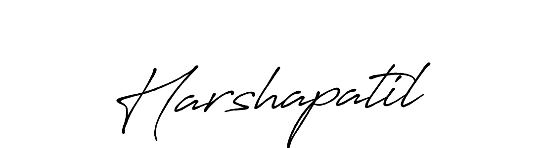 It looks lik you need a new signature style for name Harshapatil. Design unique handwritten (Antro_Vectra_Bolder) signature with our free signature maker in just a few clicks. Harshapatil signature style 7 images and pictures png