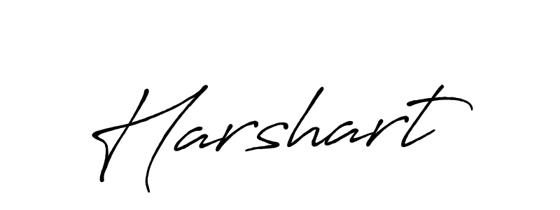How to make Harshart signature? Antro_Vectra_Bolder is a professional autograph style. Create handwritten signature for Harshart name. Harshart signature style 7 images and pictures png