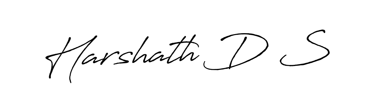 Antro_Vectra_Bolder is a professional signature style that is perfect for those who want to add a touch of class to their signature. It is also a great choice for those who want to make their signature more unique. Get Harshath D S name to fancy signature for free. Harshath D S signature style 7 images and pictures png