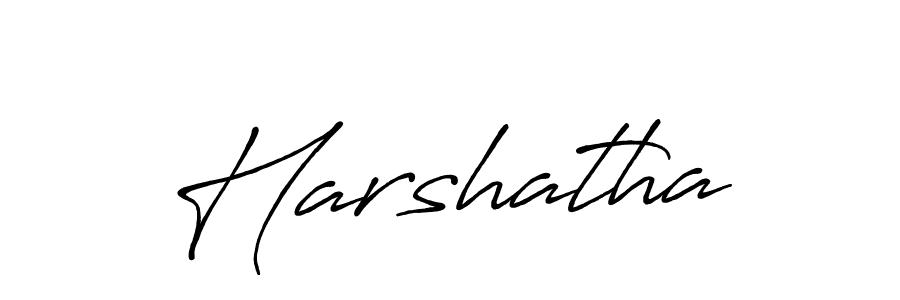 Design your own signature with our free online signature maker. With this signature software, you can create a handwritten (Antro_Vectra_Bolder) signature for name Harshatha. Harshatha signature style 7 images and pictures png