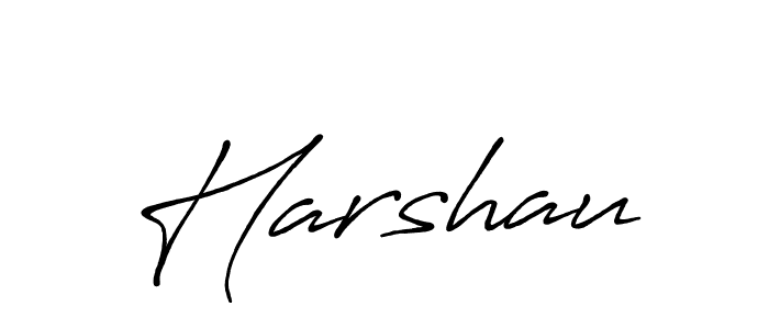 You should practise on your own different ways (Antro_Vectra_Bolder) to write your name (Harshau) in signature. don't let someone else do it for you. Harshau signature style 7 images and pictures png