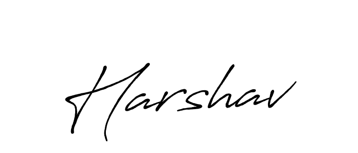 Create a beautiful signature design for name Harshav. With this signature (Antro_Vectra_Bolder) fonts, you can make a handwritten signature for free. Harshav signature style 7 images and pictures png