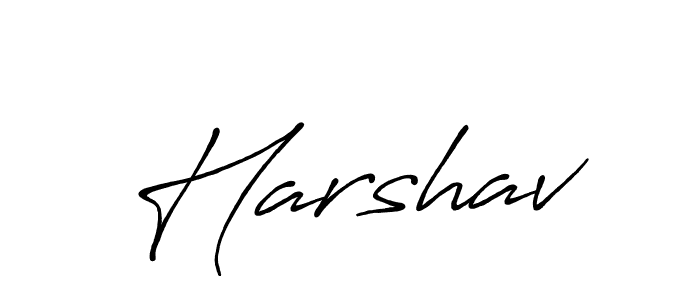 Create a beautiful signature design for name Harshav. With this signature (Antro_Vectra_Bolder) fonts, you can make a handwritten signature for free. Harshav signature style 7 images and pictures png