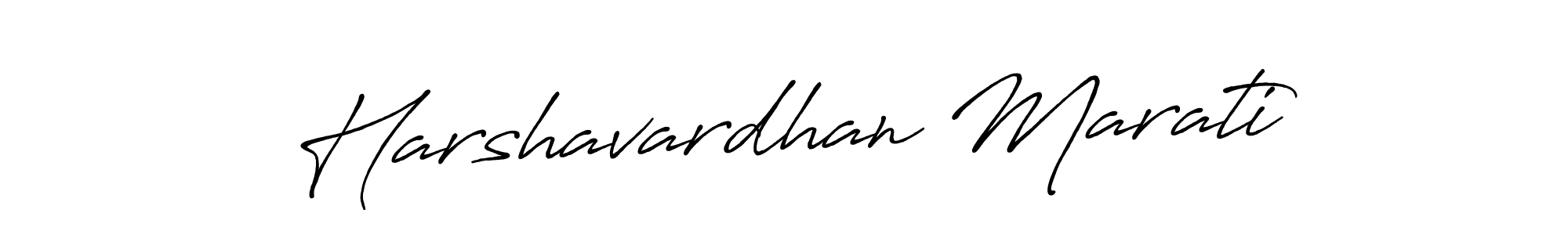 Design your own signature with our free online signature maker. With this signature software, you can create a handwritten (Antro_Vectra_Bolder) signature for name Harshavardhan Marati. Harshavardhan Marati signature style 7 images and pictures png