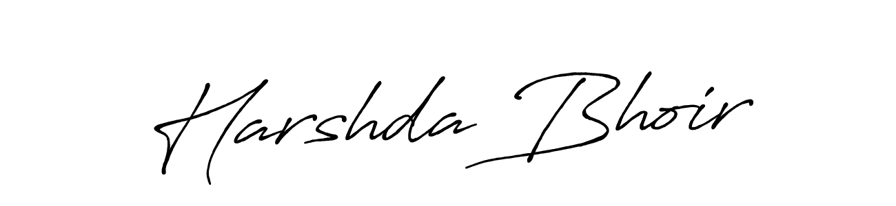 How to Draw Harshda Bhoir signature style? Antro_Vectra_Bolder is a latest design signature styles for name Harshda Bhoir. Harshda Bhoir signature style 7 images and pictures png