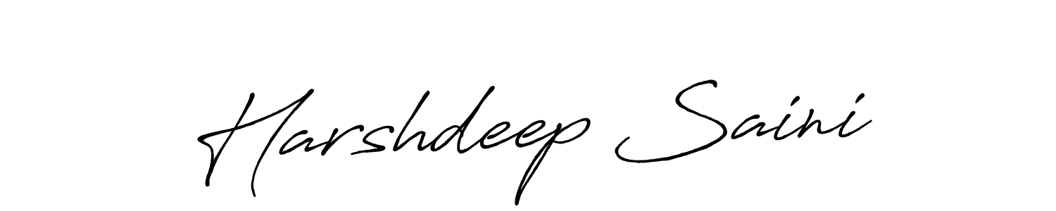 How to make Harshdeep Saini signature? Antro_Vectra_Bolder is a professional autograph style. Create handwritten signature for Harshdeep Saini name. Harshdeep Saini signature style 7 images and pictures png
