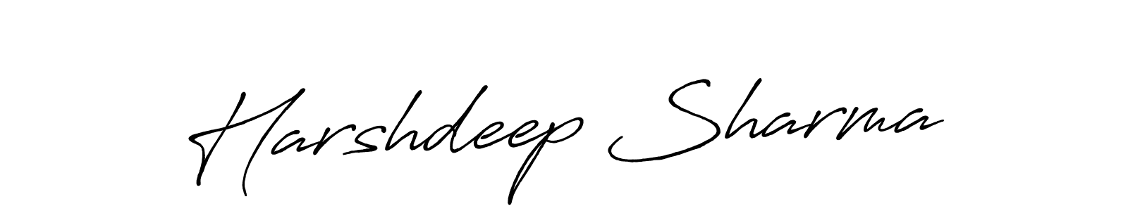 Also You can easily find your signature by using the search form. We will create Harshdeep Sharma name handwritten signature images for you free of cost using Antro_Vectra_Bolder sign style. Harshdeep Sharma signature style 7 images and pictures png