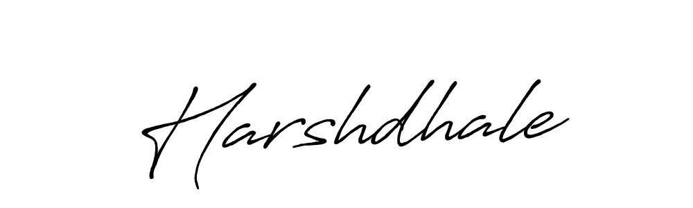 How to make Harshdhale signature? Antro_Vectra_Bolder is a professional autograph style. Create handwritten signature for Harshdhale name. Harshdhale signature style 7 images and pictures png