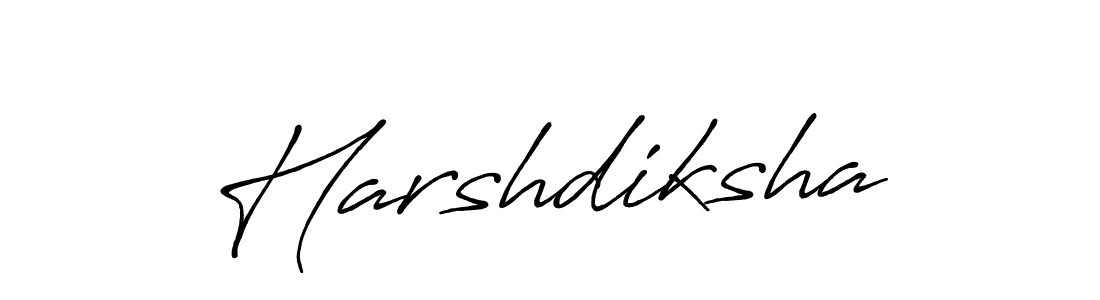 How to make Harshdiksha signature? Antro_Vectra_Bolder is a professional autograph style. Create handwritten signature for Harshdiksha name. Harshdiksha signature style 7 images and pictures png