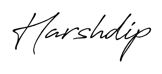 Quickly download Harshdip name signature in high-resolution PNG using Antro_Vectra_Bolder style. Ready to insert into PDFs and online applications. Harshdip signature style 7 images and pictures png