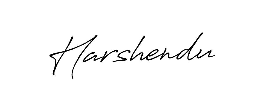How to make Harshendu signature? Antro_Vectra_Bolder is a professional autograph style. Create handwritten signature for Harshendu name. Harshendu signature style 7 images and pictures png