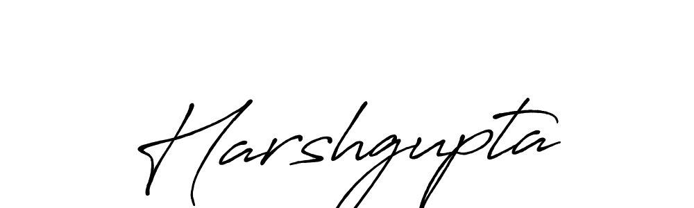 Make a beautiful signature design for name Harshgupta. With this signature (Antro_Vectra_Bolder) style, you can create a handwritten signature for free. Harshgupta signature style 7 images and pictures png