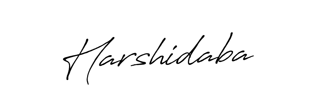 Create a beautiful signature design for name Harshidaba. With this signature (Antro_Vectra_Bolder) fonts, you can make a handwritten signature for free. Harshidaba signature style 7 images and pictures png