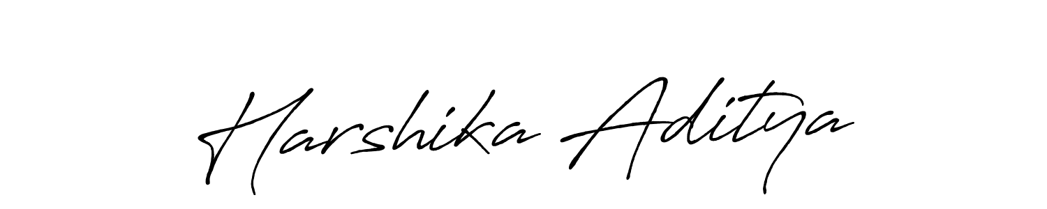 Similarly Antro_Vectra_Bolder is the best handwritten signature design. Signature creator online .You can use it as an online autograph creator for name Harshika Aditya. Harshika Aditya signature style 7 images and pictures png