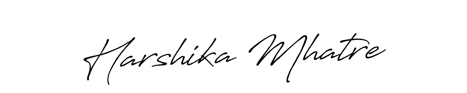 Design your own signature with our free online signature maker. With this signature software, you can create a handwritten (Antro_Vectra_Bolder) signature for name Harshika Mhatre. Harshika Mhatre signature style 7 images and pictures png