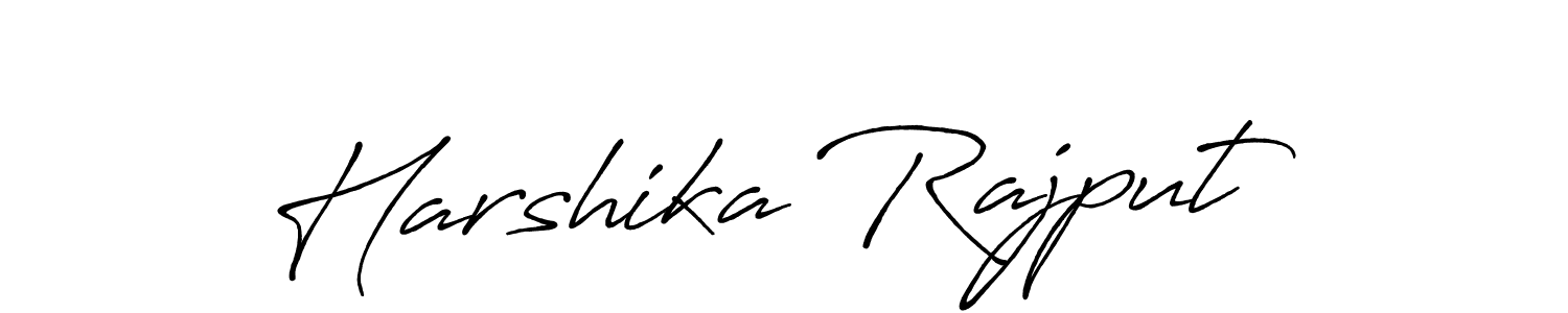 Make a beautiful signature design for name Harshika Rajput. With this signature (Antro_Vectra_Bolder) style, you can create a handwritten signature for free. Harshika Rajput signature style 7 images and pictures png