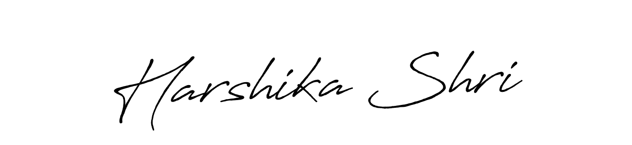 Use a signature maker to create a handwritten signature online. With this signature software, you can design (Antro_Vectra_Bolder) your own signature for name Harshika Shri. Harshika Shri signature style 7 images and pictures png