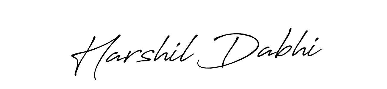 Make a short Harshil Dabhi signature style. Manage your documents anywhere anytime using Antro_Vectra_Bolder. Create and add eSignatures, submit forms, share and send files easily. Harshil Dabhi signature style 7 images and pictures png